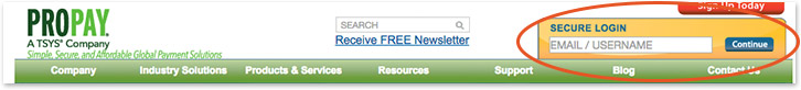 ProPay: Secure Login