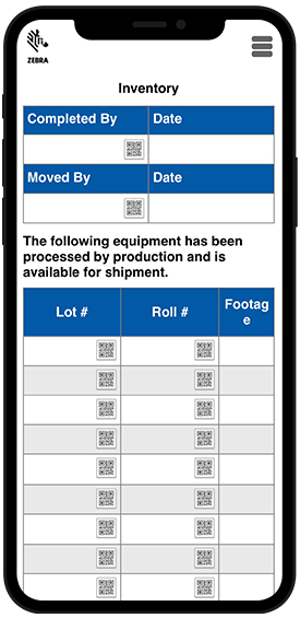 barcode scans for mobile forms