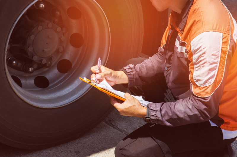 Using commercial vehicle maintenance checklists