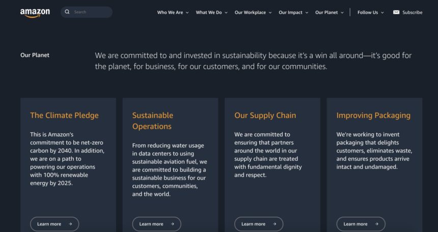 amazon sustainability