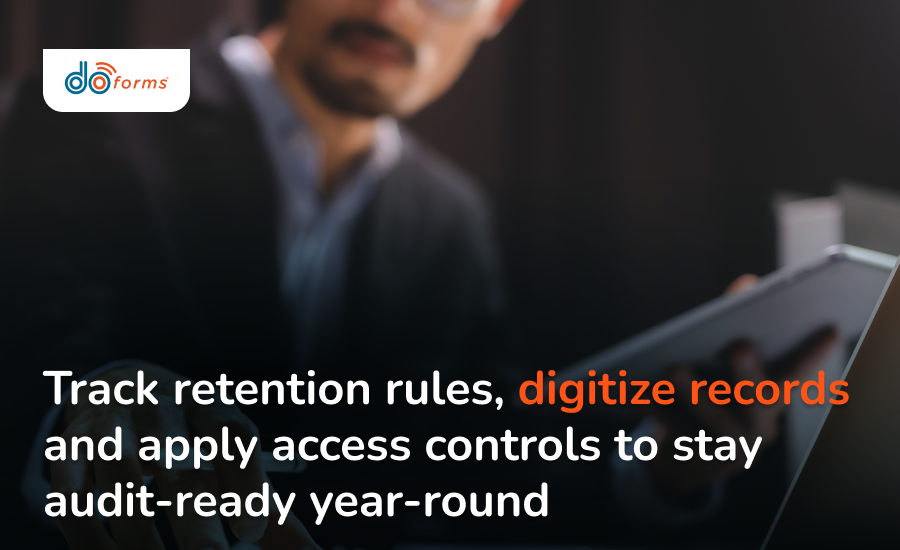 A man looking at a tablet