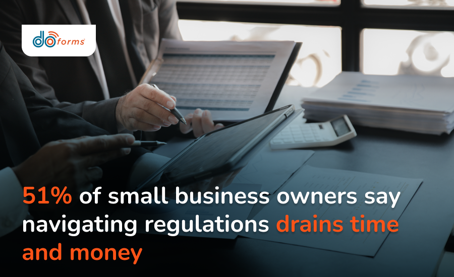 Two people during a compliance audit