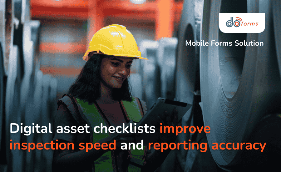 A woman working on asset management