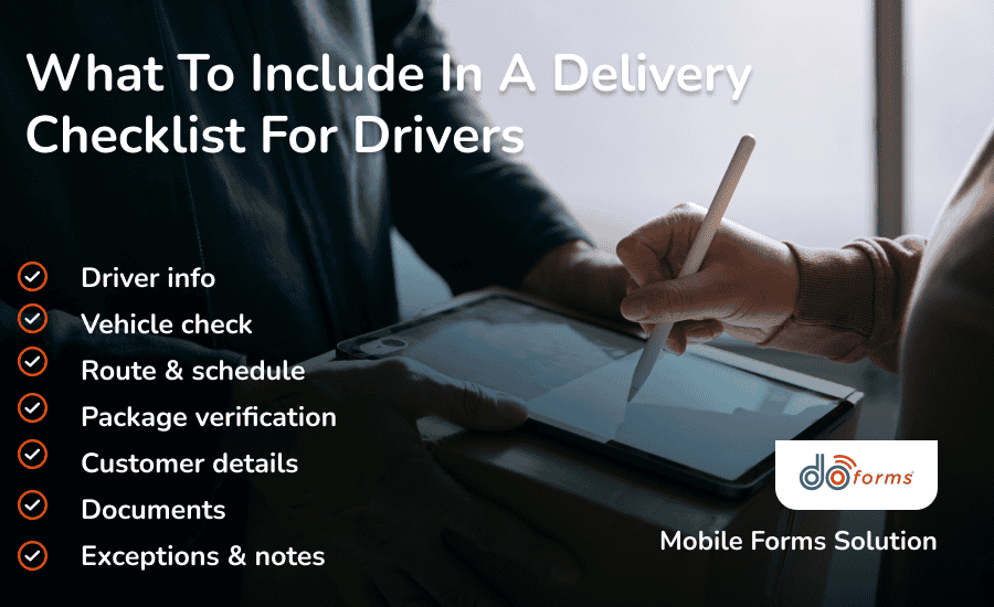 A customer signing upon delivery of a package