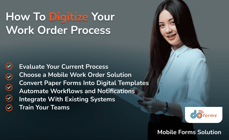 Steps to digitize your work order process